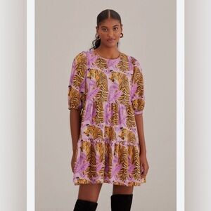 Farm Rio Tiger Leaves Mini dress size small